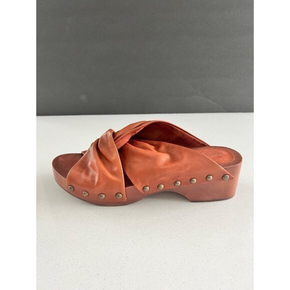 KELSI DAGGER BROOKLYN Sprinter brown leather Slide Sandal size 8.5 - Picture 8 of 8